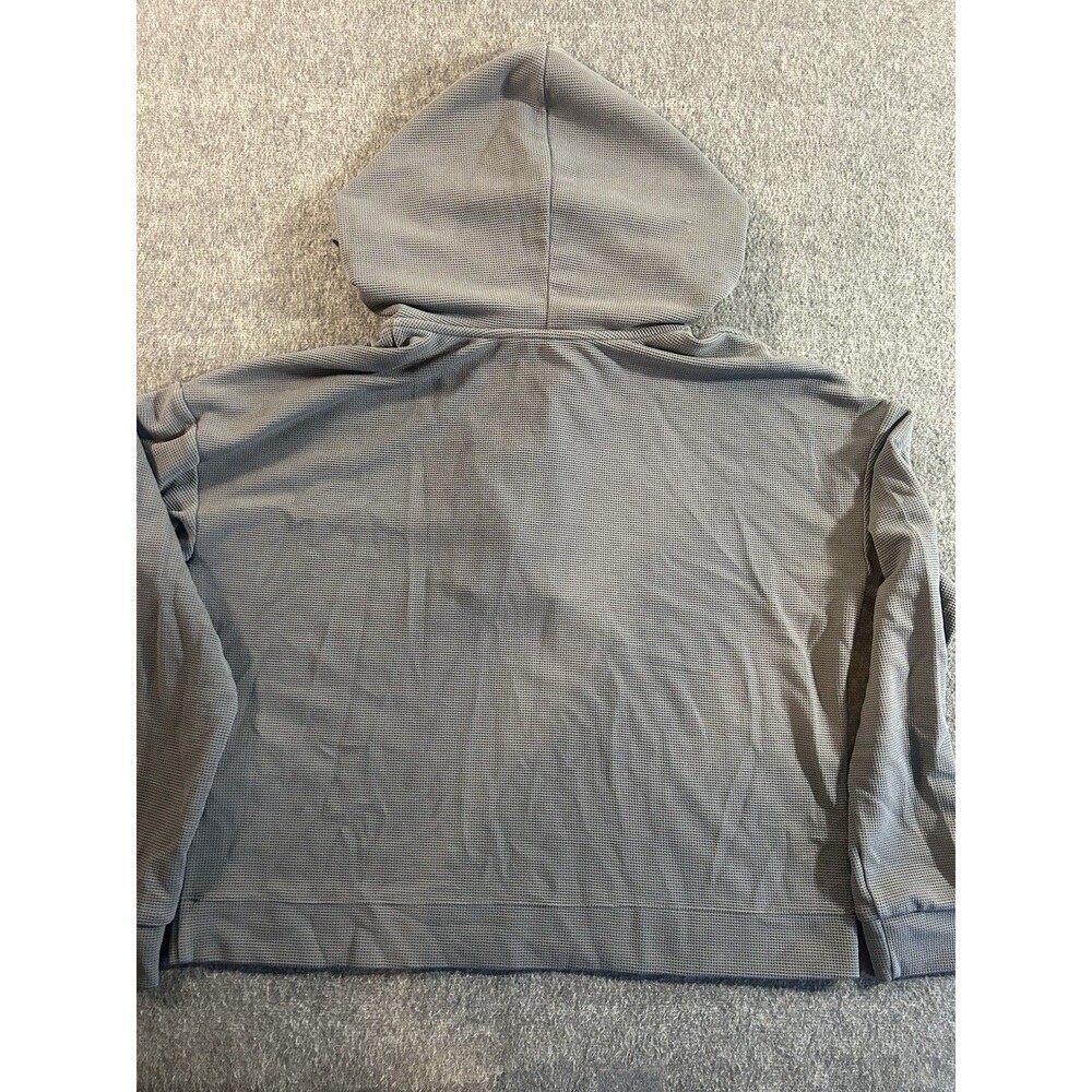 Vuori Bayview Thermal Waffle Hoodie Gray Colour, Snap Front, Women’s Size Small - Picture 5 of 10